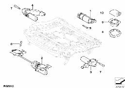 SEAT, FRONT, ELECTRICAL AND MOTORS diagram for BMW 5 Series E61 525i