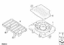 Peças individuais midwoofer diagram for BMW X3 E83 2.0i