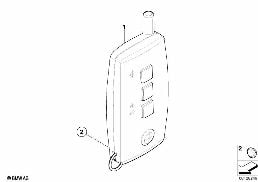 TRANSMITTER F AUXIL.HEATING REMOTE CTRL diagram for BMW X5 E70 3.0si