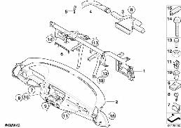 TRIM PANEL DASHBOARD, SUPPORT TUBE