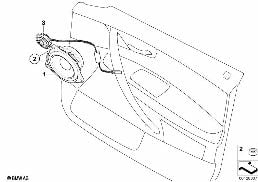 Peças individ.sist.estéreo porta diant. diagram for BMW X3 E83 2.0i