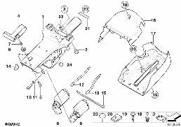 STEERING WHEEL COLUMN ADJUSTMENT,ELECTR. diagram for BMW X5 E53 4.6is