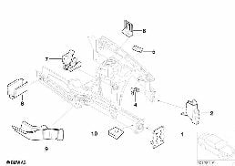 Vorderbau Halter links diagram for BMW X5 E53 4.6is