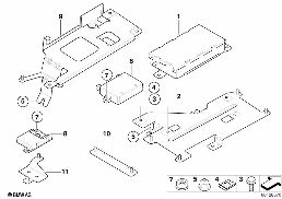 Elem. poj. OW 644 bagażnika diagram for BMW 5 Series E39 520d