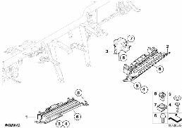 MOUNTING PARTS, I-PANEL, BOTTOM