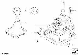 GEAR SHIFTING STEPTRONIC, SMG diagram for BMW 5 Series E60 530i