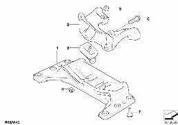 GEARBOX SUSPENSION diagram for BMW 5 Series E60 545i