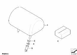 SEAT, REAR, HEAD RESTRAINT, CENTER diagram for BMW 3 Series E46 318i