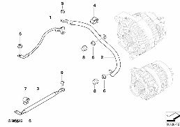 Kablo, marş motoru diagram for BMW 7 Series E67 745LiS