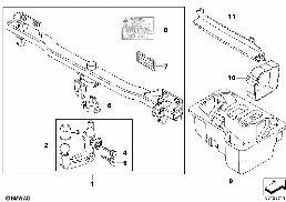 TOWING HITCH, DETACHABLE diagram for BMW X3 E83 LCI 3.0sd