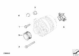 Alternatör, Münferit parçalar diagram for BMW 7 Series E67 745LiS