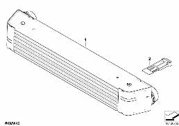 CHARGE-AIR COOLER diagram for BMW 5 Series E61 LCI 525d