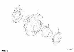 WHEEL BEARING diagram for BMW 7 Series E38 735i