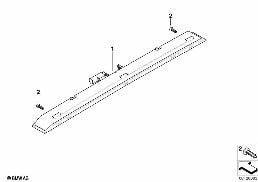 THIRD STOPLAMP diagram for BMW X3 E83 3.0d