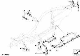 CAVITY SHIELDING, SIDE FRAME diagram for BMW 6 Series E63 650i