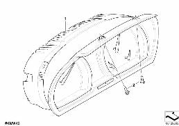 INSTRUMENT CLUSTER diagram for BMW X3 E83 LCI 3.0sd
