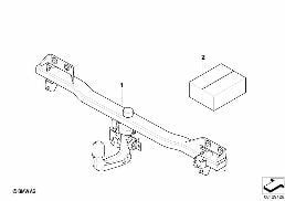Kit de montage dispositif de remorquage diagram for BMW X3 E83 LCI 2.0d