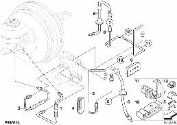 BRAKE PIPE, FRONT diagram for BMW X3 E83 LCI 3.0sd