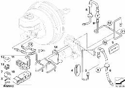 BRAKE PIPE, FRONT diagram for BMW X3 E83 LCI 3.0sd