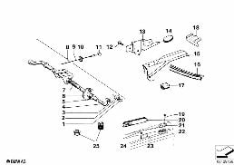 ENGINE HOOD/MOUNTING PARTS diagram for BMW 1502-2002tii 2002