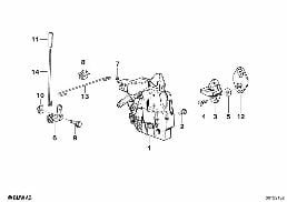 CLOSING SYSTEM, DOOR, REAR diagram for BMW 3 Series E30 325i