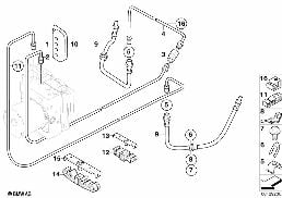 BRAKE PIPE REAR diagram for BMW X3 E83 LCI 3.0sd