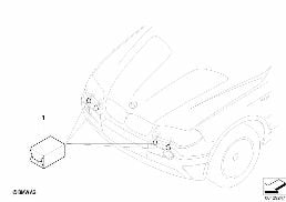 Kit de montage pour lave-phares diagram for BMW X3 E83 LCI 2.0d