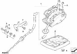 Comando d cambio Steptronic,traz.integr. diagram for BMW X3 E83 3.0d