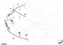 ANTENNA CABLE diagram for BMW Z4 E85 2.5i