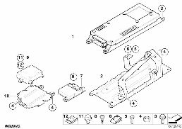 Delar SA 639, koffertrum diagram for BMW X3 E83 LCI 3.0i