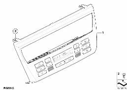 Painel comando AC autom.AUC diagram for BMW X3 E83 2.0i