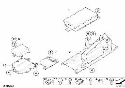 Peças individuais SA 644 Bagageira diagram for BMW X3 E83 2.0i