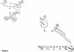 Revêtement A- / B- / C-Montant diagram for BMW 6 Series E63 LCI 635d