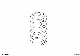 FRONT COIL SPRING diagram for BMW 5 Series E28 535i