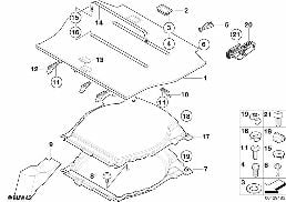 TRIM PANEL, TRUNK FLOOR diagram for BMW X5 E53 4.4i
