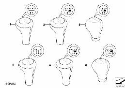 RETROFIT, LEATHER GEARSHIFT KNOB diagram for BMW 3 Series E46 318i