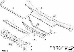Microfiltro/filtro de carvão activo diagram for BMW X3 E83 2.0i