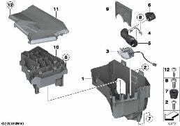 Carter apparecchio di comando diagram for BMW Rolls-Royce Phantom RR1 Phantom
