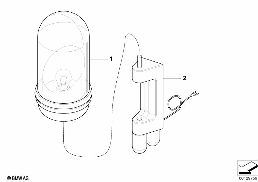 Flaş lambası diagram for BMW 7 Series E67 745LiS