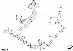 GEAR SHIFT PARTS,MANUAL TRANSM./4-WHEEL diagram for BMW X5 E53 3.0i