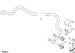 R スタビライザー diagram for BMW X3 E83 LCI 2.0d