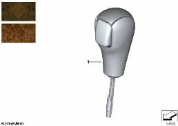 RETROFIT, WOODEN SELECTOR LEVER KNOB diagram for BMW 3 Series E90 318i