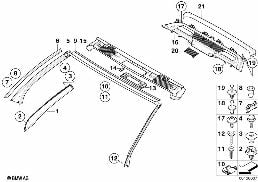 Caches et revetements interieurs diagram for BMW 6 Series E64 650i