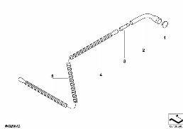 SINGLE PARTS FOR REAR WINDOW CLEANING diagram for BMW X3 E83 LCI 1.8d