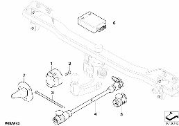 ELECTRIC PARTS, TOWING HITCH diagram for BMW X3 E83 LCI 3.0sd