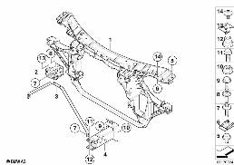 FRONT PANEL diagram for BMW X3 E83 LCI 2.0i