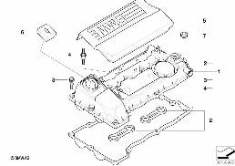 CYLINDER HEAD COVER diagram for BMW 3 Series E90 316i