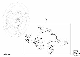 Kit de montage volant multi-fonctions diagram for BMW Z4 E85 2.5i