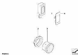 SINGLE PARTS F HANDS-FREE FACILITY diagram for BMW 5 Series E60 520d