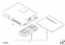 Kit de montage Settop-Box diagram for BMW 5 Series E39 525td